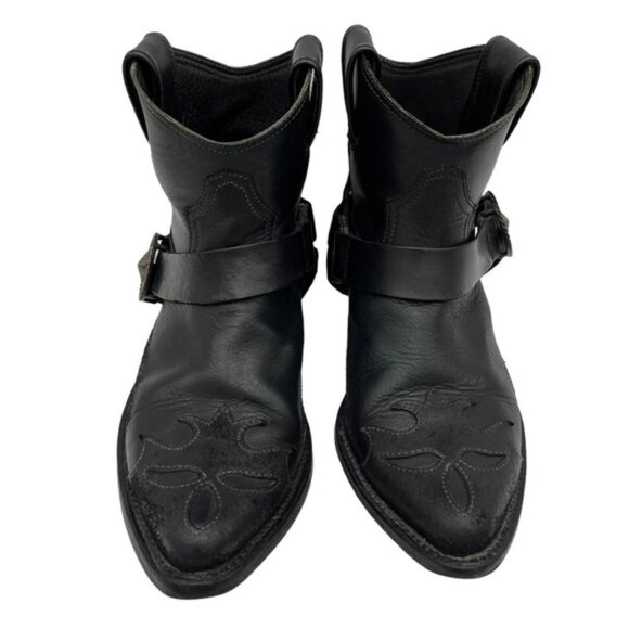 Golden Goose Distress Ankle Boots with Harness Strap Women Size 36 US 6 - Picture 1 of 14